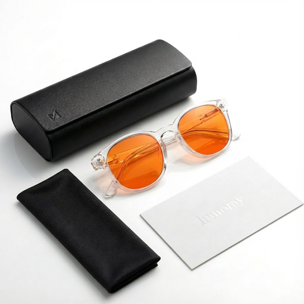Deep Sleep Naranja |Lentes para dormir con bloqueo de luz