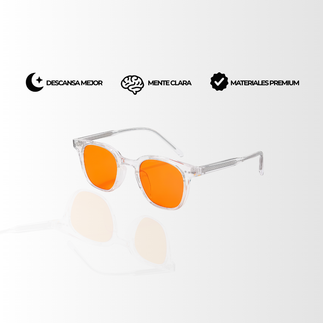 LUMORAY™ V1 – Lentes para Dormir (bloquean luz azul 99%)