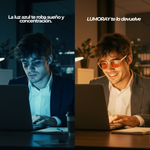 LUMORAY™ V1 – Lentes para Dormir (bloquean luz azul 99%)
